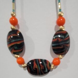Handcrafted necklace and earrings